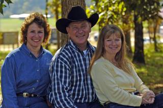 Kathy Huggins with John and Jody Lyons