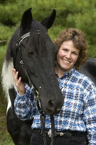 photo of Kathy Huggins and horse